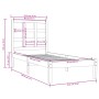 Solid wood bed frame 90x190 cm by , Beds and slatted bases - Ref: Foro24-3105435, Price: 81,84 €, Discount: %