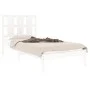 White solid wood single bed frame 90x190 cm by , Beds and slatted bases - Ref: Foro24-3105566, Price: 91,50 €, Discount: %