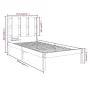 White solid wood single bed frame 90x190 cm by , Beds and slatted bases - Ref: Foro24-3105566, Price: 91,50 €, Discount: %