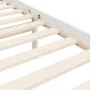 White solid wood bed frame with headboard by , Beds and slatted bases - Ref: Foro24-3195187, Price: 114,50 €, Discount: %