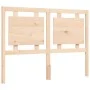 Double bed frame with solid wood headboard by , Beds and slatted bases - Ref: Foro24-3192141, Price: 163,31 €, Discount: %
