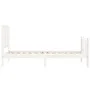 White solid wood bed frame with headboard 90x190 cm by , Beds and slatted bases - Ref: Foro24-3192197, Price: 107,50 €, Disco...
