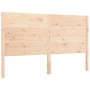 Bed frame with solid wood headboard 160x200 cm by , Beds and slatted bases - Ref: Foro24-3192761, Price: 167,59 €, Discount: %