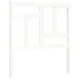 Estructura de cama con cabecero madera maciza blanco de , Camas y somieres - Ref: Foro24-3193107, Precio: 99,00 €, Descuento: %