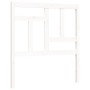 White solid wood bed frame with headboard by , Beds and slatted bases - Ref: Foro24-3193107, Price: 100,31 €, Discount: %