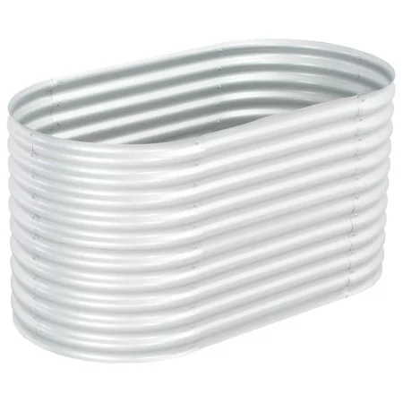 Arriate de acero galvanizado plateado 160x80x81 cm de vidaXL, Maceteros y jardineras - Ref: Foro24-45514, Precio: 112,03 €, D...