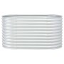 Arriate de acero galvanizado plateado 160x80x81 cm de vidaXL, Maceteros y jardineras - Ref: Foro24-45514, Precio: 114,19 €, D...