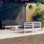 Gartenmöbel 5-teilig mit anthrazitfarbenen Kiefernholzkissen von , Gartensets - Ref: Foro24-3096005, Preis: 387,04 €, Rabatt: %