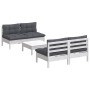 Gartenmöbel 5-teilig mit anthrazitfarbenen Kiefernholzkissen von , Gartensets - Ref: Foro24-3096005, Preis: 387,04 €, Rabatt: %