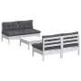 Muebles de jardín 5 pzas con cojines antracita madera de pino de , Conjuntos de jardín - Ref: Foro24-3096005, Precio: 382,13 ...