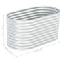 Arriate de acero galvanizado plateado 160x80x81 cm de vidaXL, Maceteros y jardineras - Ref: Foro24-45514, Precio: 114,19 €, D...