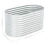 Arriate de acero galvanizado plateado 160x80x81 cm de vidaXL, Maceteros y jardineras - Ref: Foro24-45514, Precio: 112,03 €, D...