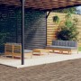 Gartenmöbel-Set 6-teilig und Kissen aus grauem Kiefernholz von , Gartensets - Ref: Foro24-3096087, Preis: 444,66 €, Rabatt: %