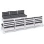 Gartenmöbel 8-teilig mit anthrazitfarbenen Kiefernholzkissen von , Gartensets - Ref: Foro24-3096137, Preis: 662,40 €, Rabatt: %
