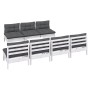 Gartenmöbel 8-teilig mit anthrazitfarbenen Kiefernholzkissen von , Gartensets - Ref: Foro24-3096137, Preis: 662,40 €, Rabatt: %