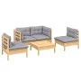 5-piece garden furniture set with solid pine wood cushions by , Garden sets - Ref: Foro24-3096177, Price: 372,74 €, Discount: %