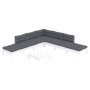 Gartenmöbel 8-teilig mit Kissen aus weißem Kiefernholz von , Gartensets - Ref: Foro24-3096329, Preis: 623,20 €, Rabatt: %