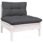 Gartenmöbel 8-teilig mit Kissen aus weißem Kiefernholz von , Gartensets - Ref: Foro24-3096329, Preis: 615,15 €, Rabatt: %