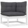 Gartenmöbel 9-teilig mit weißen Kissen aus massivem Kiefernholz von , Gartensets - Ref: Foro24-3096509, Preis: 778,14 €, Raba...