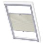 Cream pleated blind PK08 by vidaXL, Blinds and blinds - Ref: Foro24-133543, Price: 36,43 €, Discount: %