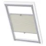 Cream pleated blind PK08 by vidaXL, Blinds and blinds - Ref: Foro24-133543, Price: 36,00 €, Discount: %
