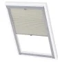 Cream pleated blind PK08 by vidaXL, Blinds and blinds - Ref: Foro24-133543, Price: 36,00 €, Discount: %
