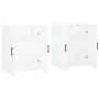 Armarios de pared 2 unidades blanco 69,5x34x90 cm en Aparadores | Comprar online en Foro24