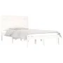 Estructura de cama doble pequeña madera maciza blanca 120x190cm de , Camas y somieres - Ref: Foro24-3104579, Precio: 143,75 €...