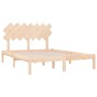 Solid wood bed frame 140x200 cm by , Beds and slatted bases - Ref: Foro24-3104868, Price: 115,65 €, Discount: %