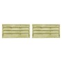 Puertas valla 2 uds madera pino impregnada 150x75 cm verde de vidaXL, Puertas de jardín - Ref: Foro24-45320, Precio: 98,89 €,...