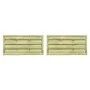 Zauntüren 2 Stück imprägniertes Kiefernholz 150x75 cm grün von vidaXL, Gartentore - Ref: Foro24-45320, Preis: 97,02 €, Rabatt: %