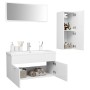 Weißes Badezimmermöbelset aus Holzwerkstoff von , Badezimmermöbel - Ref: Foro24-3071018, Preis: 113,06 €, Rabatt: %