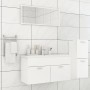 Glossy white engineered wood bathroom furniture set by , Bathroom furniture - Ref: Foro24-3071204, Price: 307,16 €, Discount: %