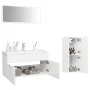 Glänzend weißes Badezimmermöbelset aus Holzwerkstoff von , Badezimmermöbel - Ref: Foro24-3071204, Preis: 286,02 €, Rabatt: %