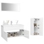 Glossy white engineered wood bathroom furniture set by , Bathroom furniture - Ref: Foro24-3071204, Price: 307,16 €, Discount: %