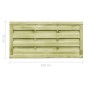 Puertas valla 2 uds madera pino impregnada 150x75 cm verde de vidaXL, Puertas de jardín - Ref: Foro24-45320, Precio: 98,89 €,...