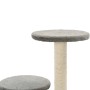 Katzenkratzbaum mit Sisalkratzbaum 60 cm grau von vidaXL, Katzenmöbel - Ref: Foro24-170517, Preis: 41,58 €, Rabatt: %