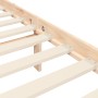 Bed frame with solid wood headboard 140x200 cm by , Beds and slatted bases - Ref: Foro24-3192621, Price: 155,96 €, Discount: %