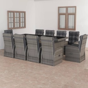11-piece garden dining set with gray synthetic rattan cushions by , Garden sets - Ref: Foro24-3059348, Price: 2,00 €, Discoun...