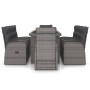 Set de comedor de jardín 11 pzas y cojines ratán sintético gris de , Conjuntos de jardín - Ref: Foro24-3059348, Precio: 2,00 ...