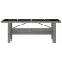 Set de comedor de jardín 11 pzas y cojines ratán sintético gris de , Conjuntos de jardín - Ref: Foro24-3059348, Precio: 2,00 ...