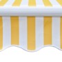 Toldo plegable de operación manual 300 cm amarillo y blanco de vidaXL, Toldos - Ref: Foro24-275558, Precio: 212,89 €, Descuen...