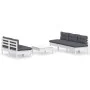 Gartenmöbel 6-tlg. mit Kissen Anthrazit Zirbenholz von , Gartensets - Ref: Foro24-3096089, Preis: 471,63 €, Rabatt: %