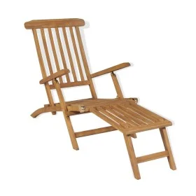 Solid teak wood lounger with footrest by vidaXL, Loungers - Ref: Foro24-43800, Price: 233,75 €, Discount: %
