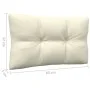 7-piece garden furniture set with cream-colored pine wood cushions by , Garden sets - Ref: Foro24-3096094, Price: 523,88 €, D...
