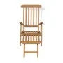 Liege aus massivem Teakholz mit Fußstütze von vidaXL, Liegen - Ref: Foro24-43800, Preis: 233,75 €, Rabatt: %
