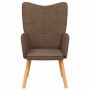Sillón de relax de tela marrón en Sillones | Comprar online en Foro24