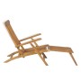 Liege aus massivem Teakholz mit Fußstütze von vidaXL, Liegen - Ref: Foro24-43800, Preis: 204,39 €, Rabatt: %