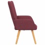 Sillón de relax de tela color rojo tinto en Sillones | Comprar online en Foro24