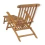Liege aus massivem Teakholz mit Fußstütze von vidaXL, Liegen - Ref: Foro24-43800, Preis: 233,75 €, Rabatt: %